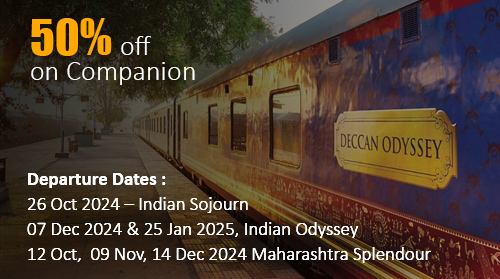 Deccan Odyssey Luxury Train :: 50% off on  companion 